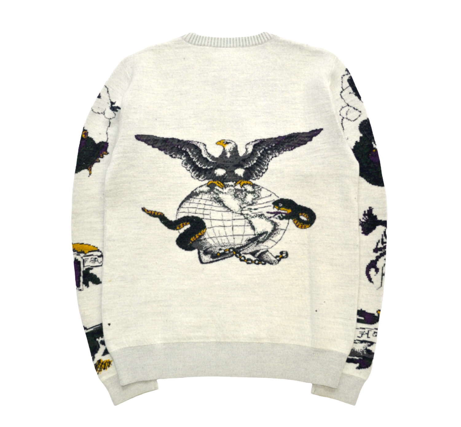 Yohji Yamamoto Pour Homme AW 2003 Tattoo intarsia sweater